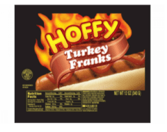 Hoffy Turkey Franks product on a white background