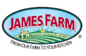 James Farm logo and illustration on a white background